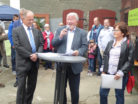 Bürgermeister Mock, Seniorenbeirat Faber, Frau Götz